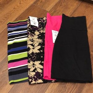 4 pack bodycon skirts